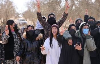 نساء في النقب يتظاهرن احتجاجا على انتهاكات الاحتلال  (أرشيف)