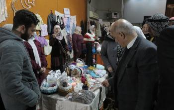 جانب من افتتاح بلدية غزة لبازار تراثي