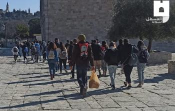 مستوطنون يقتحمون باحات الأقصى المبارك (أرشيف)