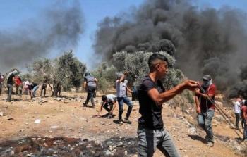 مواجهات مع قوات الاحتلال جنوب نابلس (أرشيف)