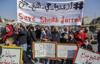 أهالي الشيخ جراح يواصلون معركتهم على الأرض (صورة أرشيفية)