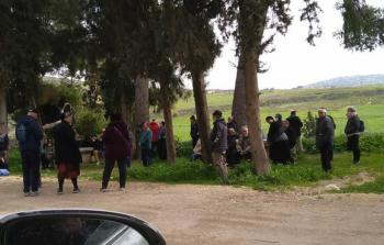 جانب من اقتحام المستوطنين للمواقع الأثرية في سبسطية (صورة أرشيفية)