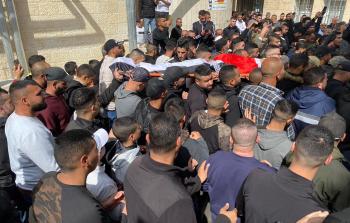 من جنازة الشهيد الحصري (وكالات)