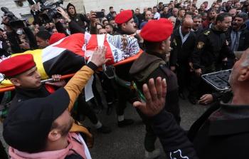 جانب من تشييع الشهيد 