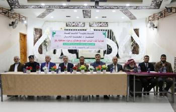 جانب من لقاء النائب العام مع وجهاء ومخاتير رفح