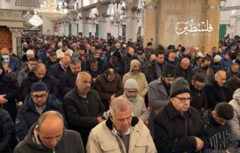 صورة من صلاة الفجر هذا اليوم بالأقصى المبارك