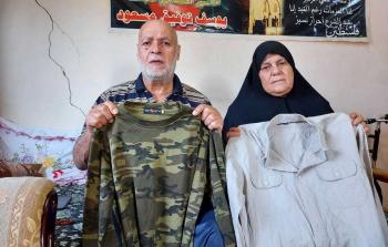 وهيبة مسعود وزوجها (تصوير: ربيع أبو نقيرة)