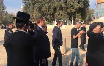 مستوطنون يقتحمون باحات الأقصى المبارك يتوسط المتطرف 