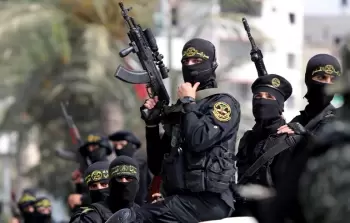 عناصر من سرايا القدس الجناح العسكري لحركة الجهاد الإسلامي