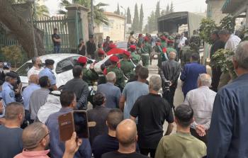 جانب من تشييع التعمري