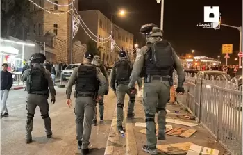 جانب من قمع قوات الاحتلال الشبان في باب العامود