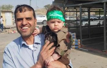 القيادي بحركة حماس عدنان عصفور لحظة الإفراج عنه