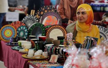 جانب من معرض مرايا بغزة (تصوير: ياسر فتحي)