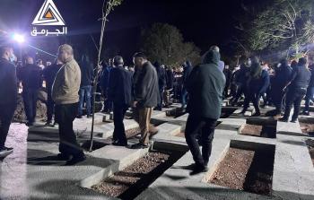 جانب من تشييع الشهيدين فجر اليوم