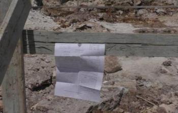 الاحتلال يخطر بوقف البناء بستة منازل بسلفيت (صورة أرشيفية)