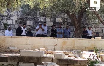 مستوطنون يؤدون طقوسا تلمودية في المنطقة الشرقية للمسجد الأقصى