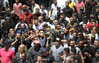 جانب من تشييع الشهيد محمد مرعي في جنين