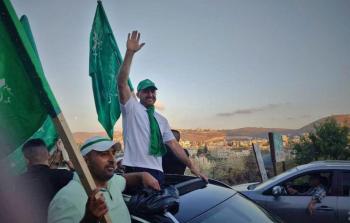 المحرر رشدان لحظة الإفراج عنه من سجون الاحتلال