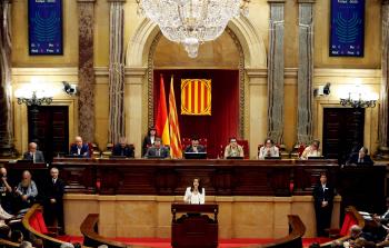 البرلمان الكتالوني في إحدى جلساته (صورة أرشيفية)