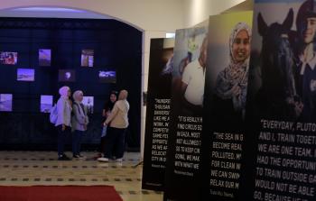 جانب من المعرض بغزة (تصوير: ياسر فتحي)