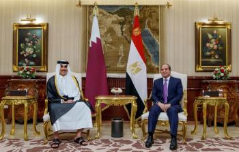 امير قطر في ضيافة السيسي
