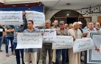 جانب من وقفة العمال الغاضبة (تصوير: محمود قاسم)