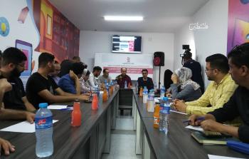 جانب من الندوة الإعلامية (تصوير: إياد قنوع)