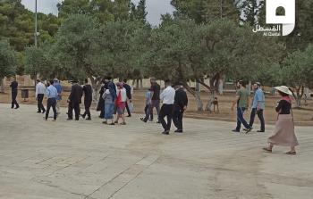 مستوطنون يقتحمون باحات المسجد الأقصى اليوم (القسطل)