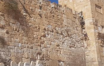 انهيارات في الجانب الشرقي للمسجد الأقصى (صورة أرشيفية)