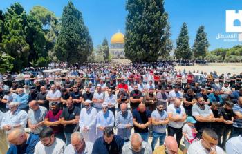 جانب من صلاة الجمعة اليوم في المسجد الأقصى