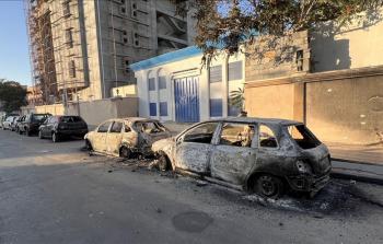 من آثار الاشتباكات في طرابلس