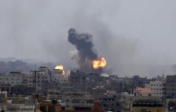 جانب من قصف الاحتلال على غزة