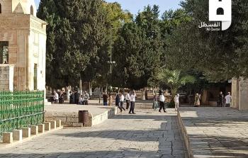 صورة حية لاقتحام المستوطنين باحات المسجد الأقصى المبارك اليوم