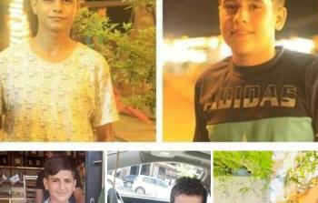 الأطفال الشهداء الخمسة التي استهدفهم جيش الاحتلال