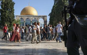 مشهد من اقتحام المستوطنين لباحات المسجد الأقصى
