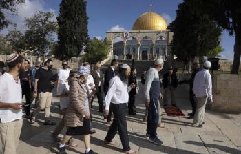 مستوطنون يقتحمون باحات الأقصى المبارك (أرشيف)