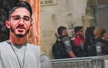 الطالب واوي ولحظة اعتقاله من قبل جنود الاحتلال