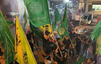 مسيرة جماهيرية ابتهاجاً بالإفراج عن الأسير عبد الرازق الخواجا- أمس