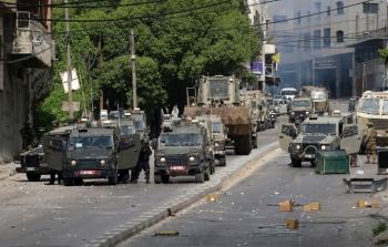 صورة حية من اقتحام قوات الاحتلال لمدينة نابلس
