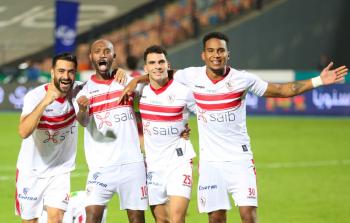 فرحة لعبي الزمالك بالفوز