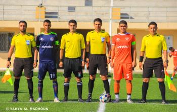 طاقم حكام اتحاد خانيونس والهلال