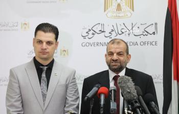 جانب من المؤتمر الذي أعلن فيه توقيع اتفاقية تزويج الشباب (تصوير: رمضان الأغا)