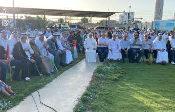 جانب من المهرجان الخطابي شرق غزة