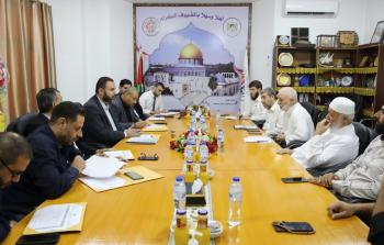 جانب من اجتماع اللجنة القانونية في التشريعي مع وكيل وزارة العدل