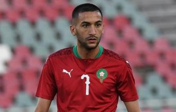 حكيم زياش لاعب منتخب المغرب