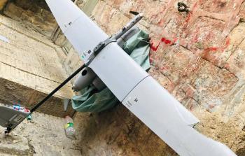 المسيرة الإسرائيلية التي سقطت في نابلس