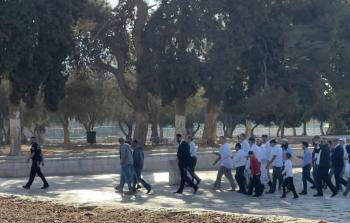 مجموعات من المستوطنين تقتحم المسجد الأقصى اليوم الثلاثاء