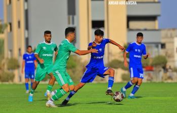جانب من مباراة الشجاعية وشباب رفح