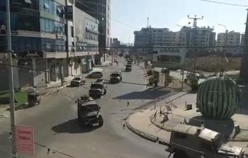 مشهد حي لاقتحام قوات الاحتلال مخيم جنين