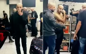 شباب مخيم شعفاط يحلقون شعر رؤوسهم لتضليل الاحتلال عن منفذ عملية الحاجز